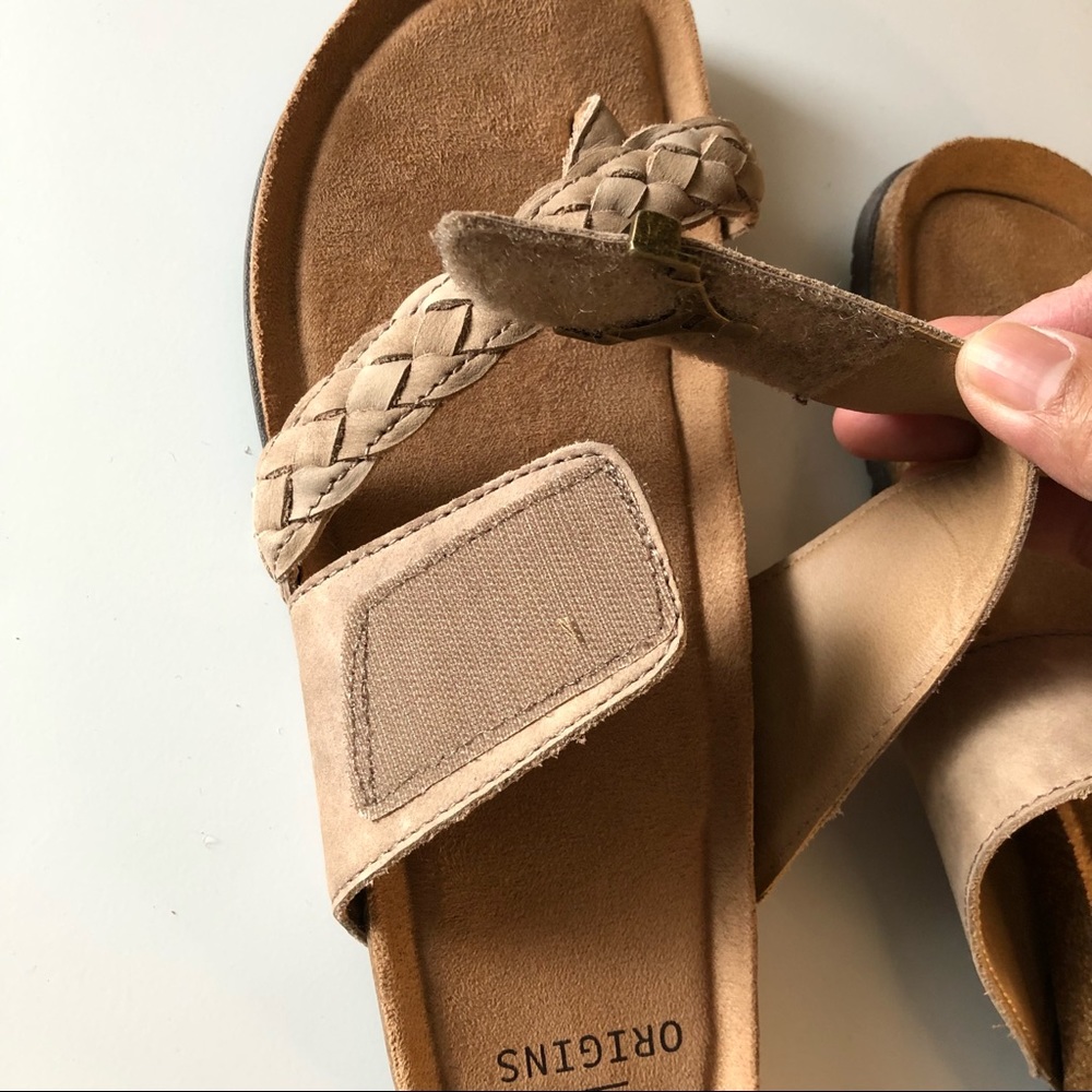 * EARTH ORIGINS Stone Braided Adjustable Strap Thong Women’s size 10 Sandals - Picture 11 of 11